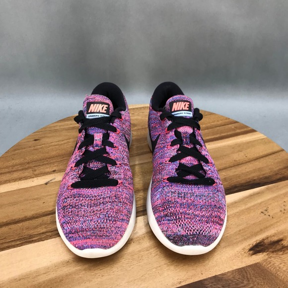 Nike LunarEpic Flyknit Running Shoes Womens 6.5 Multicolor Low Top Lace Up - Picture 2 of 8